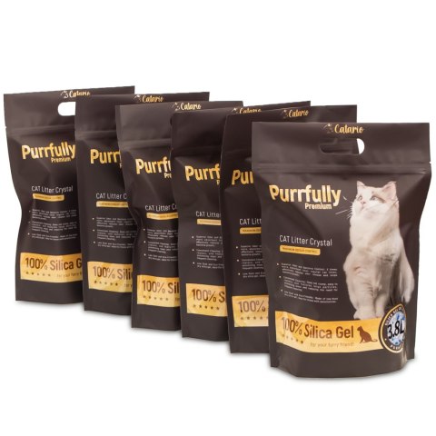 Catario Purrfully Premium - żwirek silikonowy dla kota 3,8L - 80 sztuk