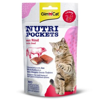 GimCat Nutri Pochets Fiber - kocie przysmaki na kłaczki