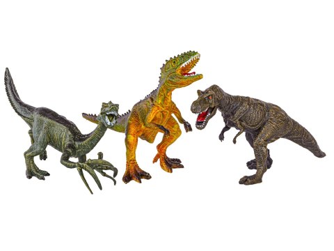 Zestaw Figurek Dinozaurów w kuferku + mata, Dinozaury 9 sztuk