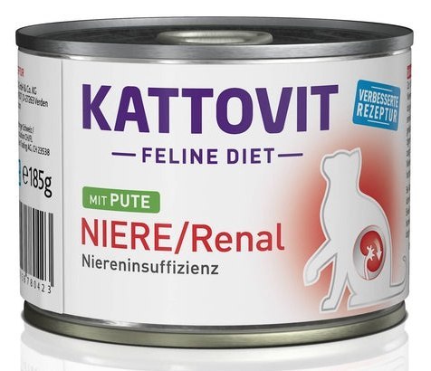 Kattovit Feline Diet Niere/Renal indyk puszka 185g