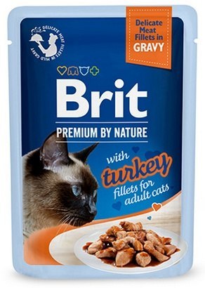 Brit Premium Cat Fillets with Turkey sos saszetka 85g