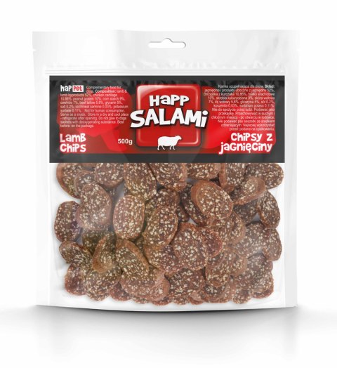Chipsy z salami z jagnięciny 500g Chipsy z salami z jagnięciny 500g