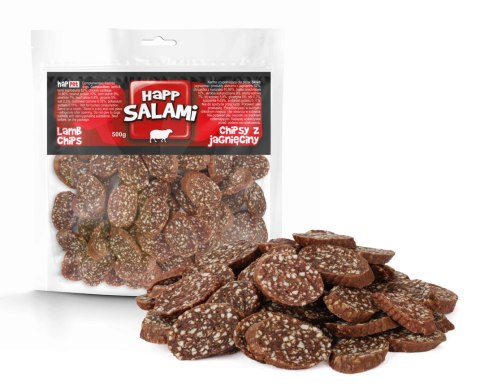 Chipsy z salami z jagnięciny 500g Chipsy z salami z jagnięciny 500g