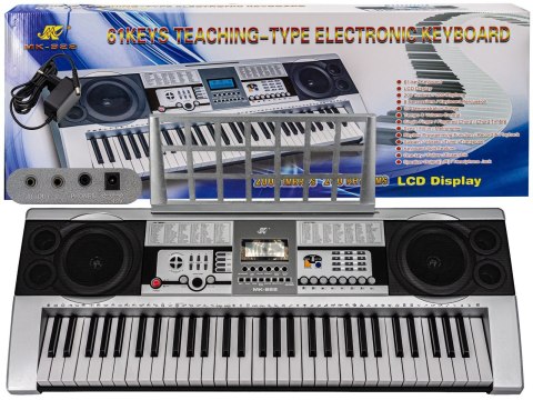 Keyboard MK-922 - duży wyświetlacz LCD, 61 klawiszy Przecena 6