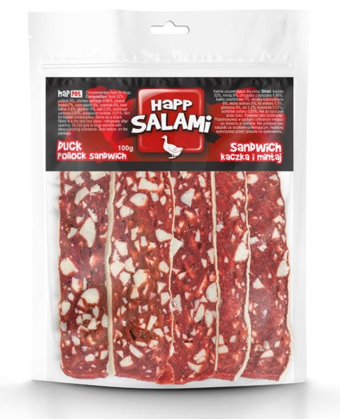 Salami sandwich z kaczką i mintajem 100g