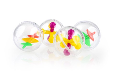 K069 piłki z dzwonkiem 4cm, 4 szt. K069 piłki z dzwonkiem 4cm, 4 szt.