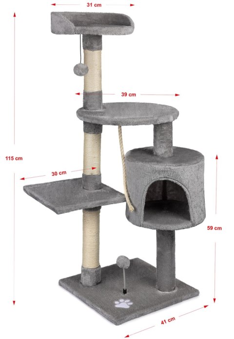 Drapak dla kota 115 cm CT12 Drapak dla kota 115 cm CT12