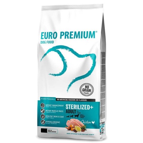 Euro Premium Adult Sterilized - sucha karma dla psa po sterylizacji z kurczakiem 2 kg Euro Premium Adult Sterilized - sucha karma dla psa po sterylizacji z kurczakiem 2 kg