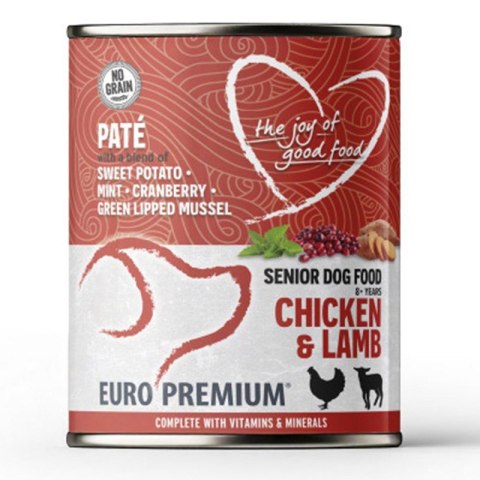 Euro Premium Pate Senior Chicken & Lamb - mokra karma dla psa seniora kurczak i jagnięcina 400g Euro Premium Pate Senior Chicken & Lamb - mokra karma dla psa seniora kurczak i jagnięcina 400g