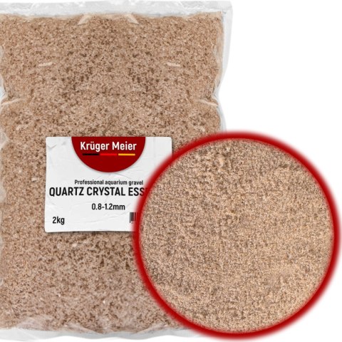 Kruger Meier Quartz Crystal Essence 0,8-1,2 mm - Piasek akwarystyczny 2 kg
