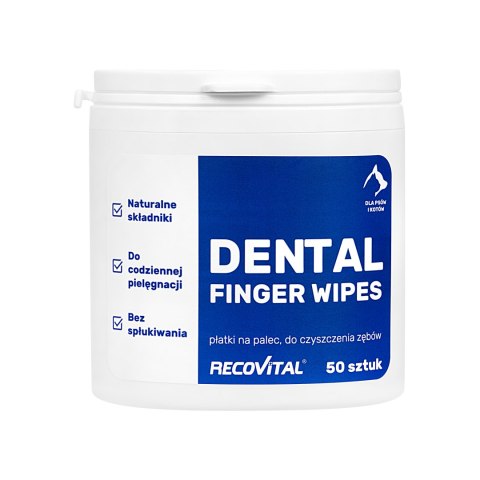 Recovital Dental Finger Wipes - płatki do zębów 50 szt. Recovital Dental Finger Wipes - płatki do zębów 50 szt.