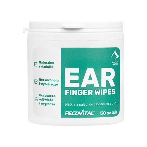 Recovital Ear Finger Wipes - płatki do uszu 50 szt. Recovital Ear Finger Wipes - płatki do uszu 50 szt.