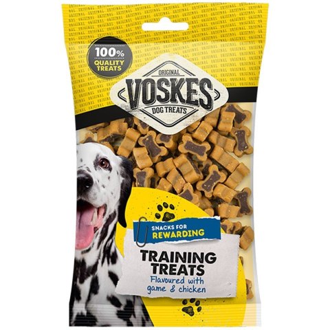 Voskes Training Treats Game & Chicken - przysmaki treningowe dla psa kości dziczyzna i kurczak 200g Voskes Training Treats Game & Chicken - przysmaki treningowe dla psa kości dziczyzna i kurczak 200g