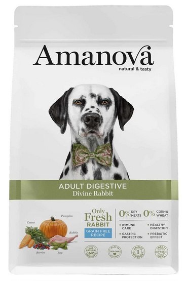 Amanova Dog Adult Digestive Divine Rabbit - królik 2kg Amanova Dog Adult Digestive Divine Rabbit - królik 2kg