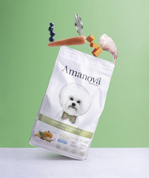 Amanova Dog Adult Mini Digestive Divine Rabbit - królik 800g Amanova Dog Adult Mini Digestive Divine Rabbit - królik 800g