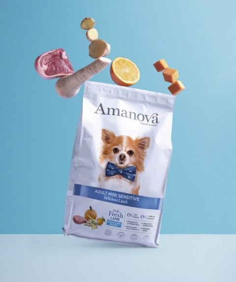 Amanova Dog Adult Mini Sensitive Delicious Lamb - jagnięcina 2kg Amanova Dog Adult Mini Sensitive Delicious Lamb - jagnięcina 2kg