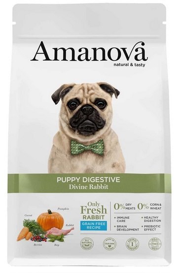 Amanova Dog Puppy Digestive Divine Rabbit - królik 2kg Amanova Dog Puppy Digestive Divine Rabbit - królik 2kg