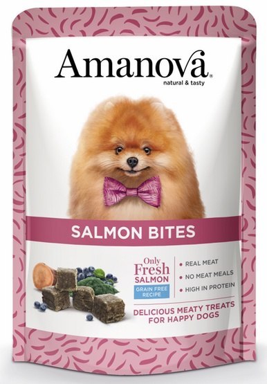 Amanova Dog Salmon Bites - łosoś 100g Amanova Dog Salmon Bites - łosoś 100g