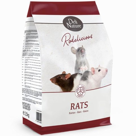 Deli Nature Rodelicious Rats - mieszanka dla szczurów owocowo-warzywna 2,5kg Deli Nature Rodelicious Rats - mieszanka dla szczurów owocowo-warzywna 2,5kg