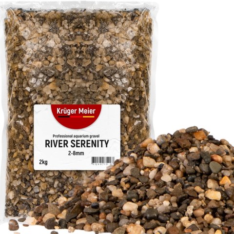 Kruger Meier River Serenity 2-8 mm - Żwirek akwarystyczny 2 kg Kruger Meier River Serenity 2-8 mm - Żwirek akwarystyczny 2 kg