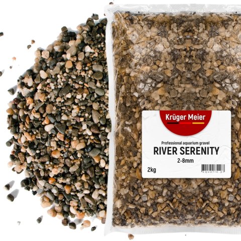 Kruger Meier River Serenity 2-8 mm - Żwirek akwarystyczny 2 kg Kruger Meier River Serenity 2-8 mm - Żwirek akwarystyczny 2 kg