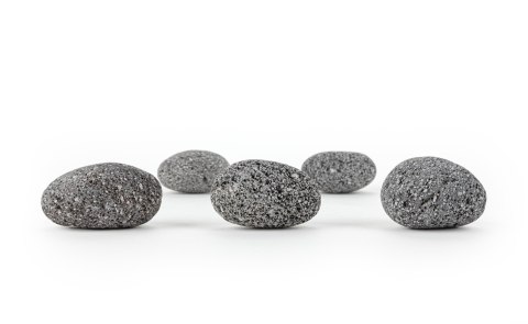 Lawa czarna otoczaki pebbles 3-5cm 1 kg