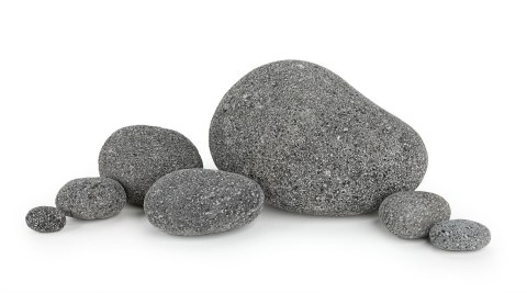 Lawa czarna otoczaki pebbles 3-5cm 1 kg