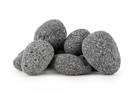 Lawa czarna otoczaki pebbles 7-9cm 1 kg