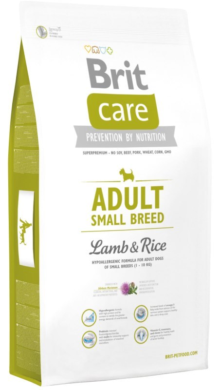 BRIT CARE Adult Small Breed Lamb & Rice 7,5kg