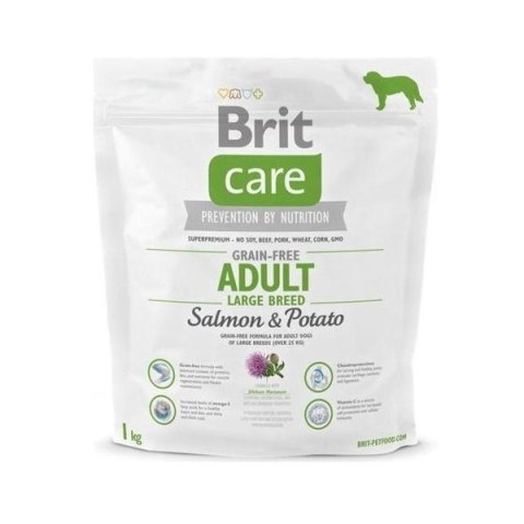 BRIT CARE GRAIN-FREE ADULT LARGE BREED SALMON & POTATO 1kg