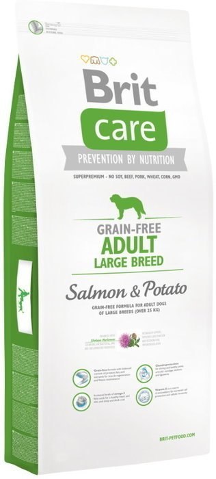 BRIT CARE GRAIN-FREE ADULT LARGE BREED SALMON & POTATO 3 kg