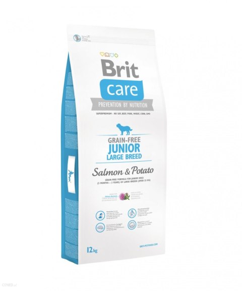 BRIT CARE GRAIN-FREE JUNIOR LARGE BREED SALMON & POTATO 12kg