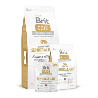 BRIT CARE GRAIN-FREE SENIOR & LIGHT SALMON & POTATO 1 kg