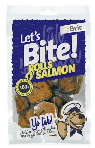 BRIT LET'S BITE ROLLS O'SALMON 80 g