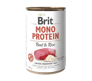 BRIT MONO PROTEIN BEEF & RICE puszka dla psa z wołowiną i ryżem 400g