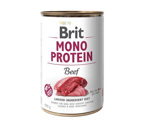 BRIT MONO PROTEIN BEEF puszka dla psa z wołowiną 400g