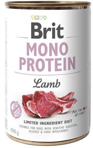 BRIT MONO PROTEIN LAMB puszka dla psa z jagnięciną 400g