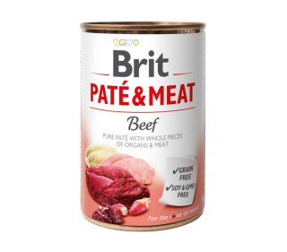 BRIT PATE & MEAT BEEF puszka dla z wołowiną 400g