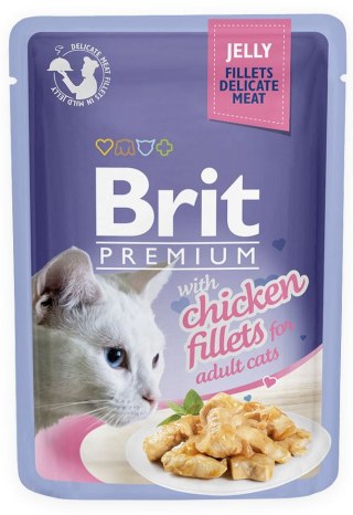 BRIT POUCH JELLY FILLETS CHICKEN saszetka dla kotów z kurczakiem w galarecie 85g