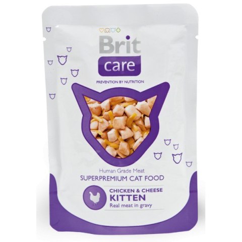 BRIT POUCH KITTEN CHICKEN&CHEESE 80 g