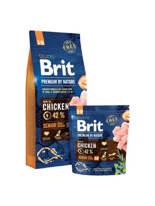 BRIT PREMIUM BY NATURE SENIOR S+M 1 kg