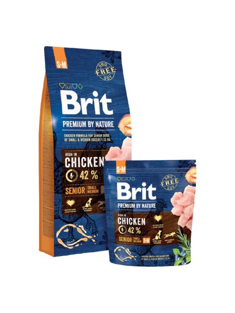 BRIT PREMIUM BY NATURE SENIOR S+M 8 kg