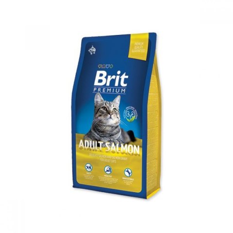 BRIT PREMIUM CAT ADULT SALMON 8 kg