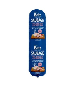 BRIT SAUSAGE CHICKEN & WHITE FISH 800 g