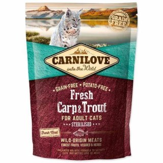 CARNILOVE CAT FRESH CARP & TROUT STERILISED FOR ADULT 400g