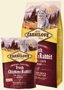 CARNILOVE CAT FRESH CHICKEN & RABBIT GOURMAND FOR ADULT 2kg