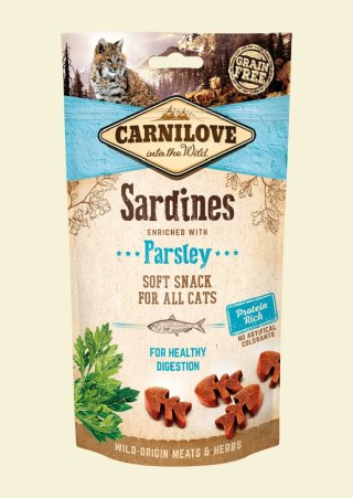 CARNILOVE CAT SEMI MOIST SNACK SARDINE ENRICHED WITH PARSLEY 50g