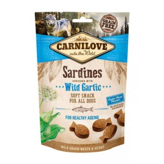 CARNILOVE SEMI MOIST SNACK SARDINES ENRICHED WITH WILD GARLIC 200g