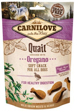 CARNILOVE Soft Snack Healthy Digestion Quail & Oregano 200g