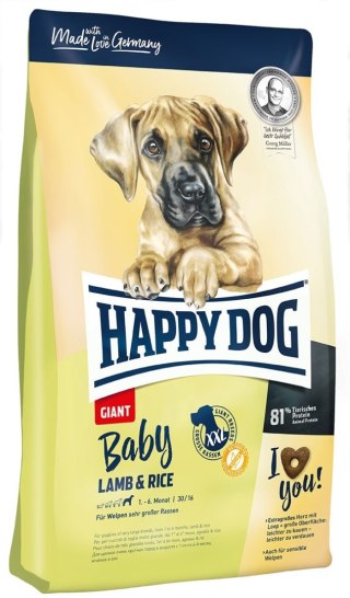 HAPPY DOG Babygiant Jagnięcina & ryż 15kg